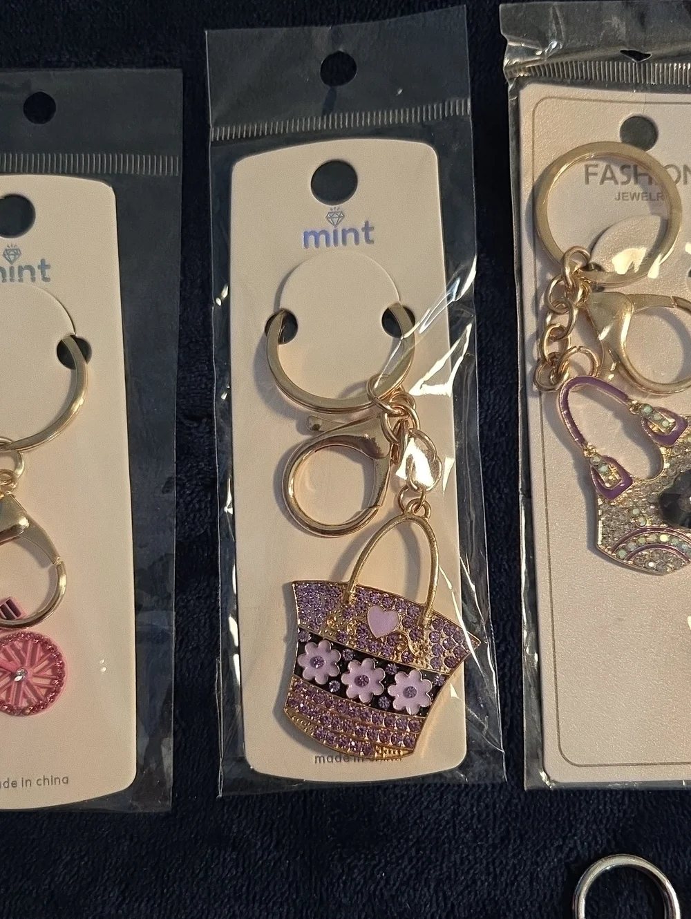 Bag charm 7 piece bundle